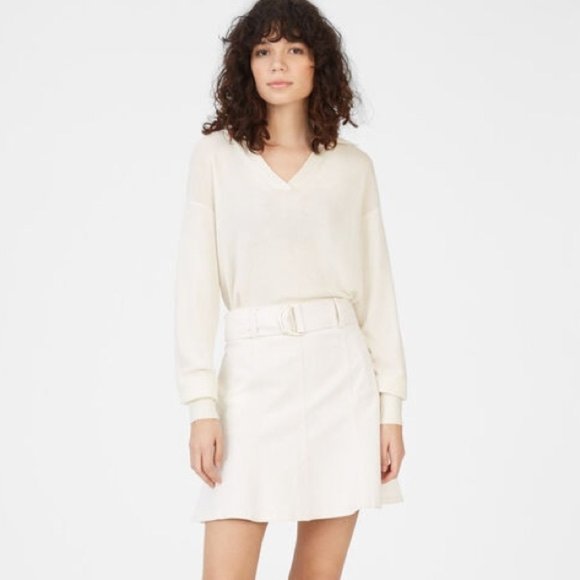 Club Monaco Beige Denim A-line Mini Skirt in Women’s Size 00 - Picture 1 of 6